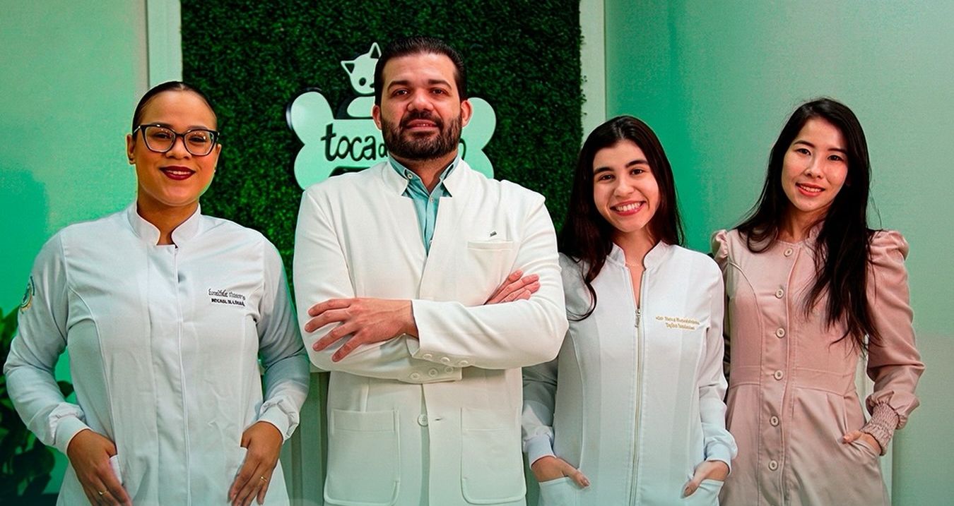 Equipe veterinária da Toca do Bicho